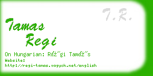 tamas regi business card